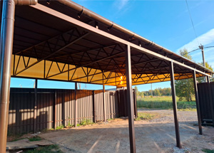 Навес для машины с мягкой кровлей