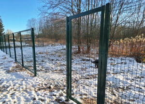 Металлический забор из 3D сетки