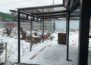 Навесы с примыканием