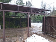 Навес с Гибкой черепицей