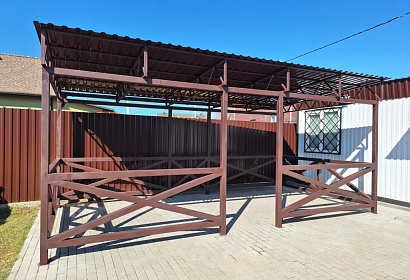 Беседка из металла покрытая профлистом Беседка из металла покрытая профлистом