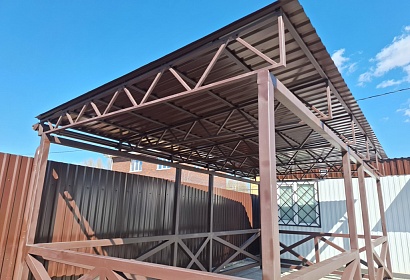 Беседка из металла покрытая профлистом Беседка из металла покрытая профлистом