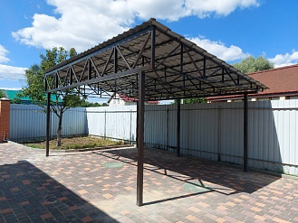 Навес из Металлочерепицы