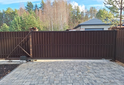 Забор с воротами и калиткой