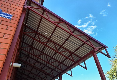 Навес односкатный к дому Навес односкатный к дому