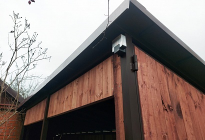 Навес с гибкой черепицей для авто