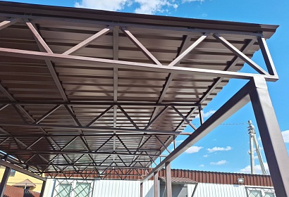 Беседка из металла покрытая профлистом Беседка из металла покрытая профлистом