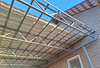 Односкатный навес для авто Односкатный навес для авто