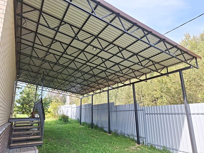 Навес из Профнастила