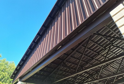 Навес для двух машин