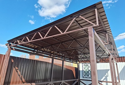 Беседка из металла покрытая профлистом Беседка из металла покрытая профлистом