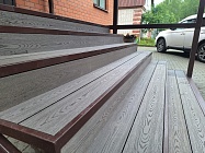 Входная группа с обшивкой ДПК