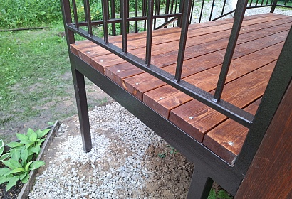 Входная группа с обшивкой деревом Входная группа с обшивкой деревом