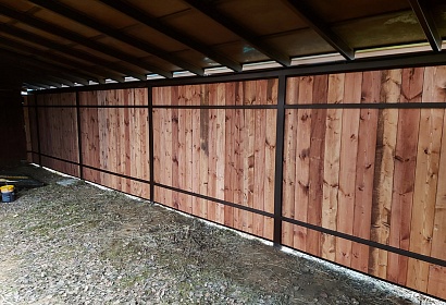 Навес с гибкой черепицей для авто