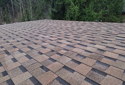 Односкатный навес с гибкой черепицей Односкатный навес с гибкой черепицей