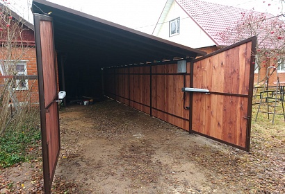 Навес с гибкой черепицей для авто