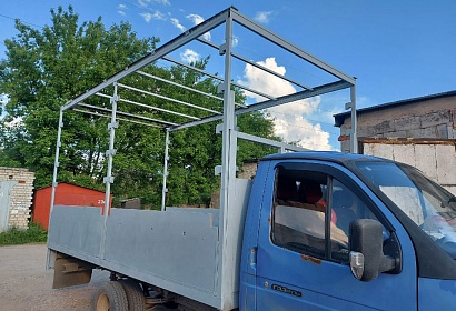 Грузовая платформа под тент со сдвижной крышей