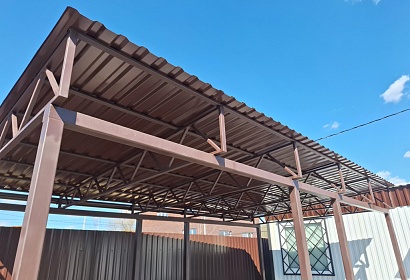 Беседка из металла покрытая профлистом Беседка из металла покрытая профлистом