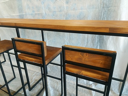 Стол и стулья Лофт