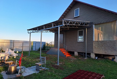 Односкатный навес для авто Односкатный навес для авто