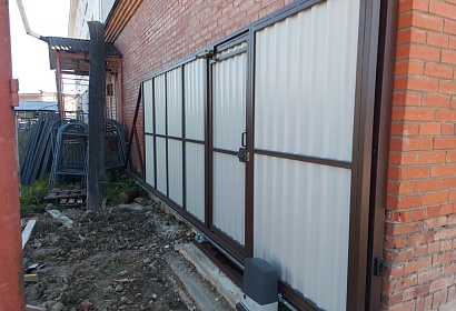 Откатные ворота с автоматикой