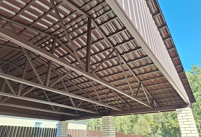 Навес для двух машин