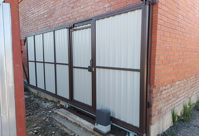 Откатные ворота с автоматикой