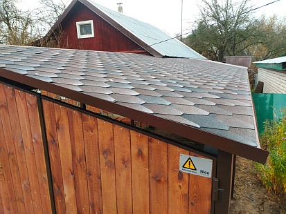 Навес с Гибкой черепицей