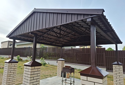 Навес для мангальной зоны Навес для мангальной зоны