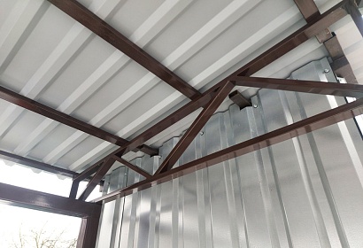 Навесы с примыканием Навесы с примыканием