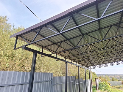 Навес из Профнастила