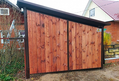 Навес с гибкой черепицей для авто