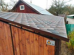 Навес гибкая черепица