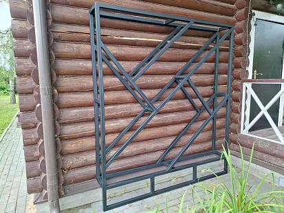 Металлический дровник