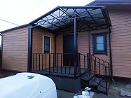 Входная группа с обшивкой ДПК