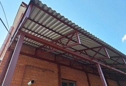 Навес односкатный к дому Навес односкатный к дому