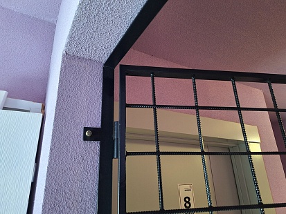 Металлическая решётчатая дверь