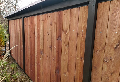 Навес с гибкой черепицей для авто