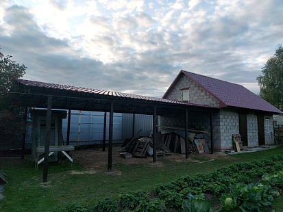 Навес из Металлочерепицы