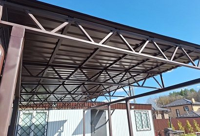 Беседка из металла покрытая профлистом Беседка из металла покрытая профлистом