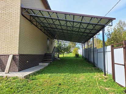 Навес из Профнастила