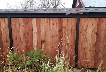 Навес с гибкой черепицей для авто