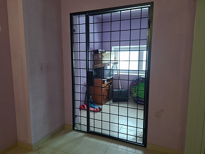 Металлическая решётчатая дверь