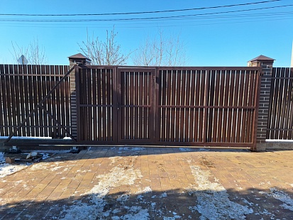 Ворота Откатные с Калиткой